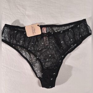 NWT AP Agent Provocateur Salem (CATS) lace Brief Sz 4